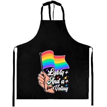 Discover LGBTQ Voting Rainbow Flag Equality Pride Month Aprons