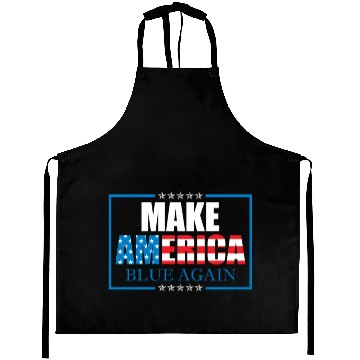 Discover Make America Blue Again Patriotic American Flag Aprons