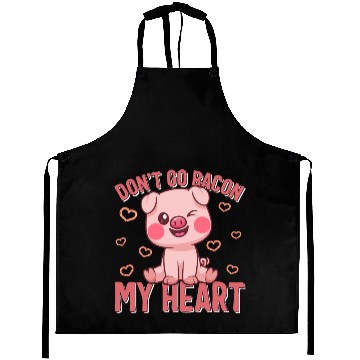 Discover Valentines Day Aprons, Don't Go Go Bacon My Heart