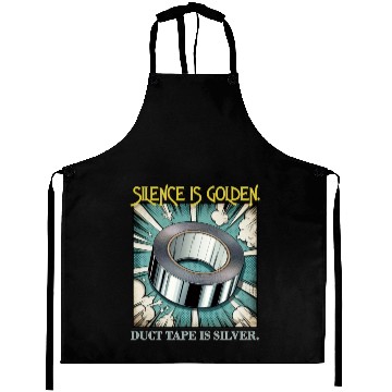 Discover Hilarious Silence is Golden Aprons
