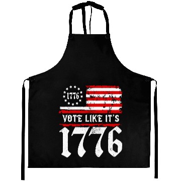 Discover Vote Like It's 1776 Patriotic American Flag Voter Aprons