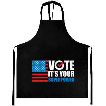 Discover Patriotic American Flag It's Your Superpower Aprons