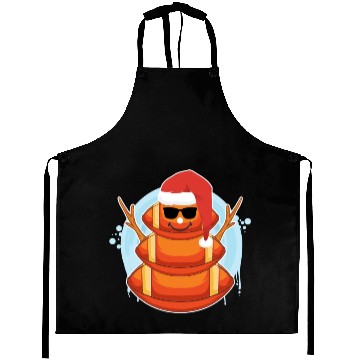 Discover Rugby Snowman American Football Snowing Aprons