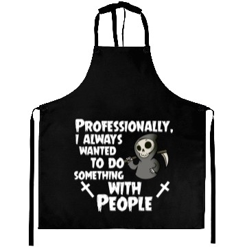 Discover Grim Reaper Funny, Professional With People Aprons