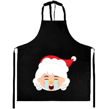 Discover Mrs Claus Emoticons Crying Out Loud Christmasfunny Aprons