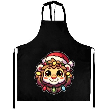 Discover Christmas Hat Christmas Fairy Lights Lion Aprons