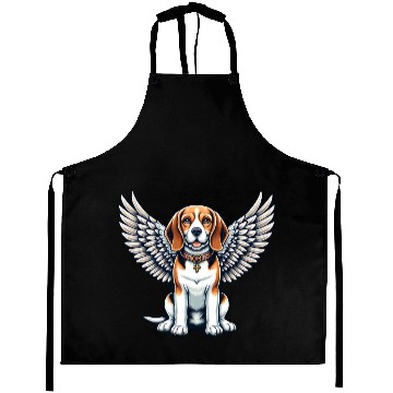 Discover Beagle Angel - Adorable Dog with Wings Aprons