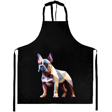 Discover French bulldog, polygon dog,polygon art Aprons