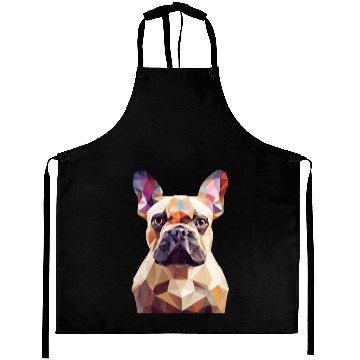 Discover French bulldog, polygon dog,polygon art Aprons