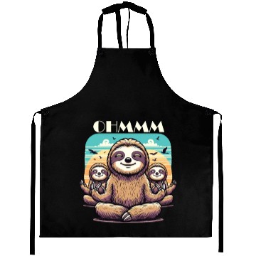 Discover Lazy Meditation Relaxation Sloth Chillers Aprons