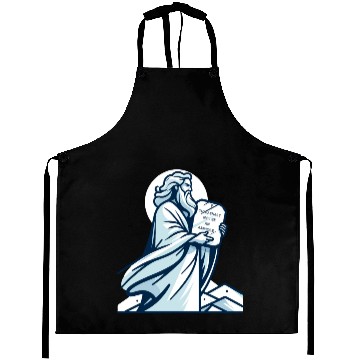 Discover Thou shalt not be an asshole funny Moses design Aprons