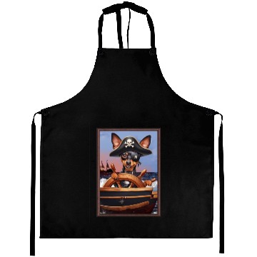 Discover Pirate Miniature Pinscher Aprons