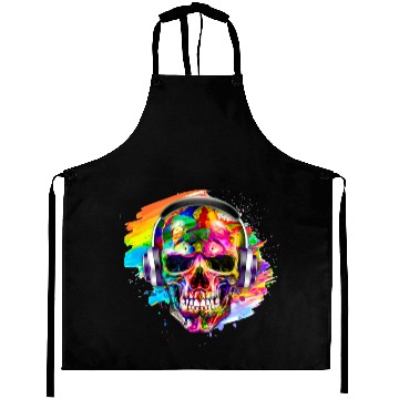 Discover Colorful skull Aprons