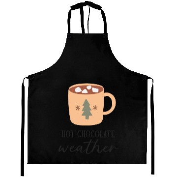 Discover Hot Chocolate Weather Aprons