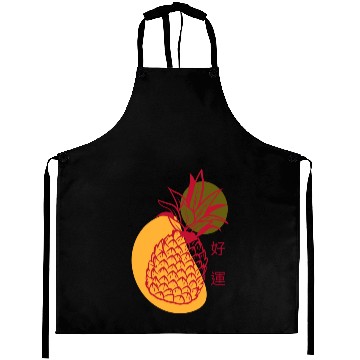Discover Chinese New Year Lucky Red Pineapple Aprons