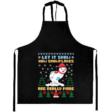 Discover Snowman Let it Snow Christmas Snow Fever Aprons