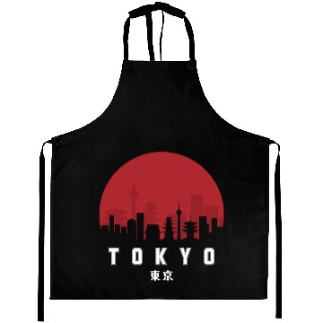 Discover Tokyo Typography Aprons - Urban Statement