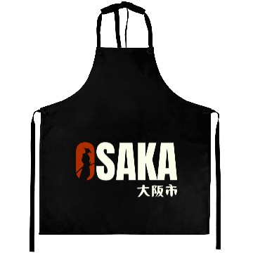 Discover Osaka Typography Aprons - Urban Statement