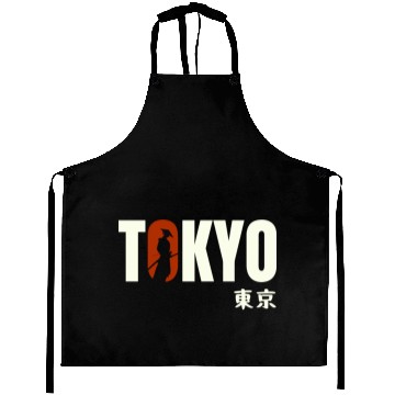 Discover Tokyo Typography Aprons - Urban Statement