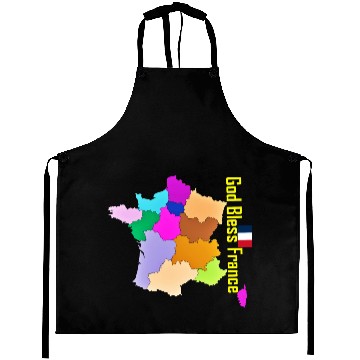Discover God Bless France Aprons