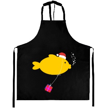 Discover Santa Fish Aprons