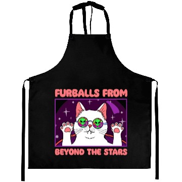 Discover Cat Alien, Aliens, UFO, UAP, Space Unknown Flight Aprons