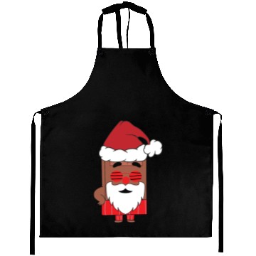 Discover Choco Christmas Santa Claus Funny Santa Face Aprons