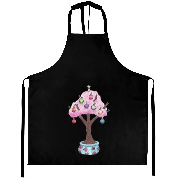 Discover Christmas Cherry Tree Japanese Aprons