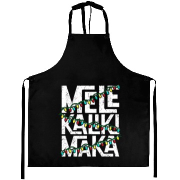 Discover Mele Kalikimaka Hawaiian Christmas Holidays Themed Aprons