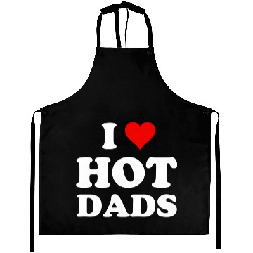 Discover I Love Hot Dads Aprons