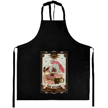Discover The Reader Tarot Card Witch S Reading Bookworm Boo Aprons