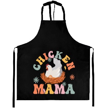 Discover Groovy Chicken Mom Female Farmer Aprons