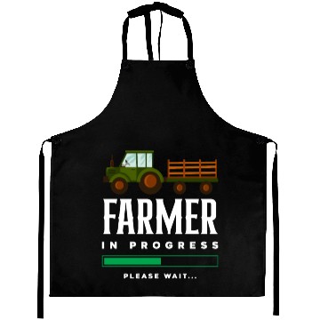 Discover Farmer In Progress Funny Farmer Gift Aprons