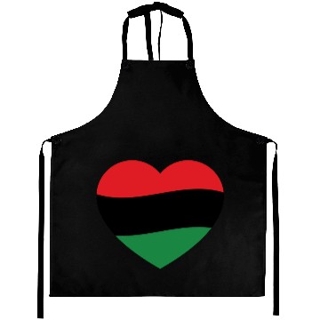 Discover Pan African Flag Love Heart Aprons