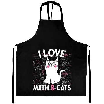 Discover I Love Math and Cats Feline Lover Aprons