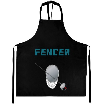 Discover Fencer fencing sport game Aprons