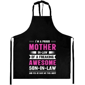 Discover Mothers day mom son-in-law Aprons