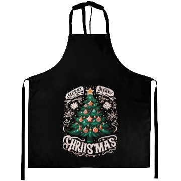 Discover merry christmas tree Aprons