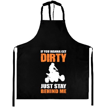 Discover Stay behind me Quad Driver Or ATV Lover Gift Aprons