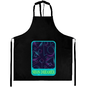 Discover Geometric Aprons, Neon Dreamer Aprons, Gift For Math