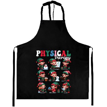 Discover Christmas Gnome Santa Physical Therapy Xmas Aprons