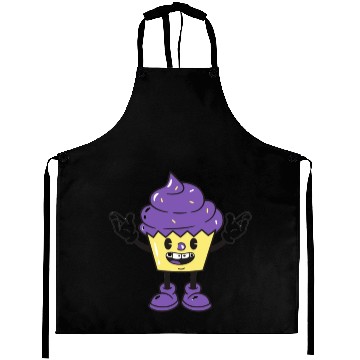 Discover purple ice cream cup design Aprons