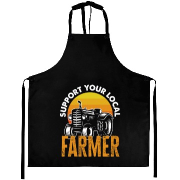 Discover Support Your Local Farmer Funny Farmer Gift Aprons