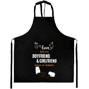 Discover Love Between BF And GF Albm To Wisconsin Gift Aprons