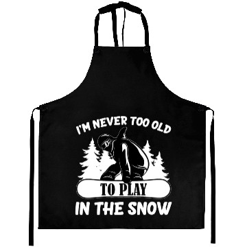 Discover Funny Snowboard Saying Snowboarding Aprons