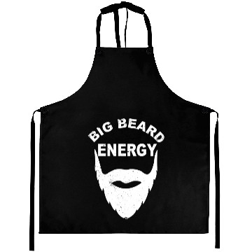 Discover Big Beard Energy Funny Men With Cool Beard Lovers Aprons