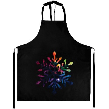 Discover Colorful Gradient Snowflake Aprons