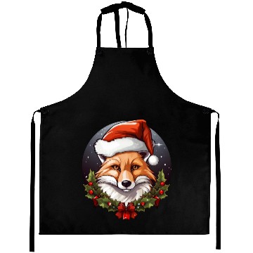 Discover Fox Christmas Aprons