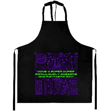 Discover Feel Good, and Spread Positive Vibes. Cyber Style Aprons