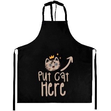 Discover Put Cat Here Cats Animal Aprons